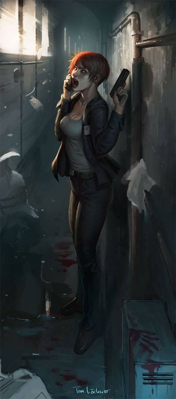 девушка детектив арт