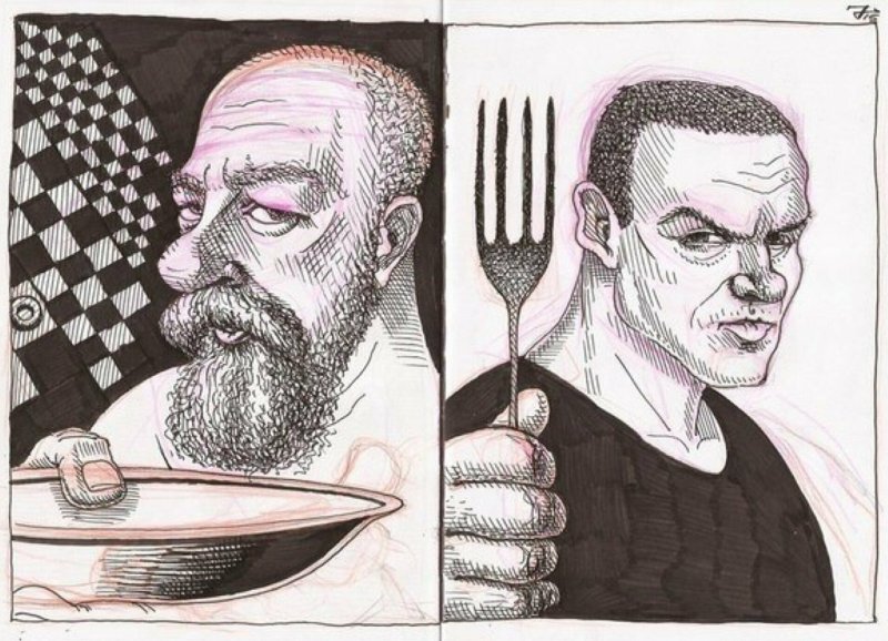 Пахом и Епифанцев зеленом слонике