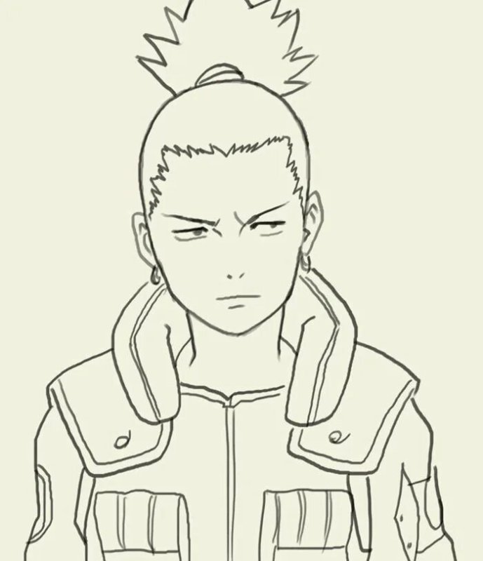 раскраски наруто шикамару
