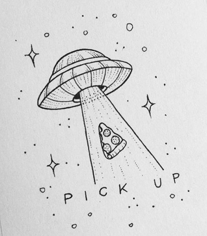Космические рисунки для срисовки