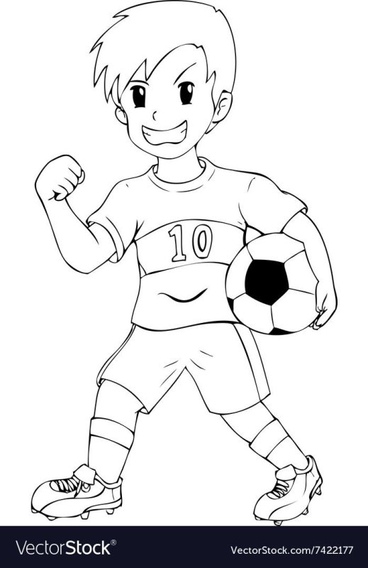 Картинки раскраски футбол