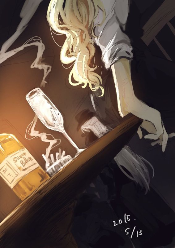 аниме арт девушка