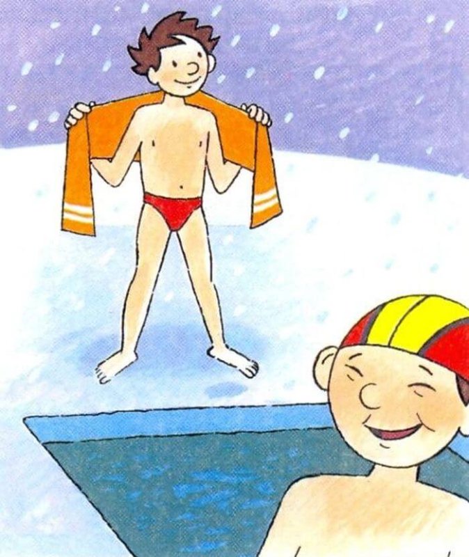 Закаливание рисунок