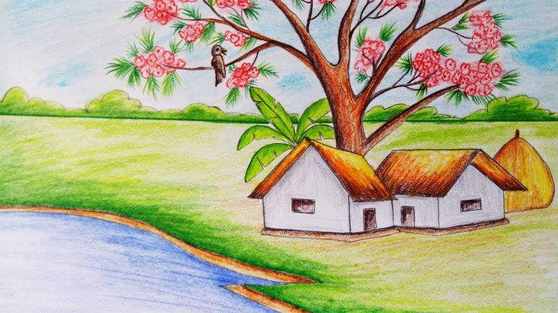 Рисунок на тему природа