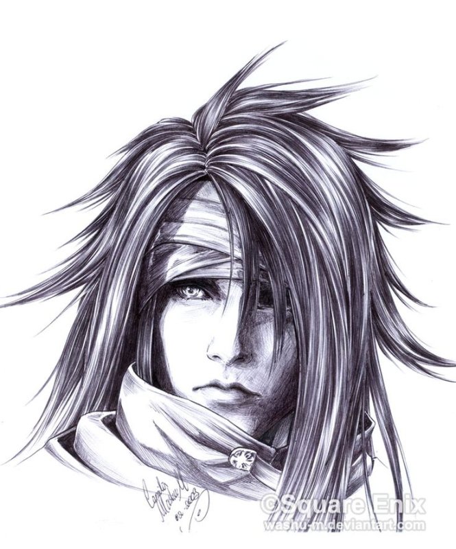Винсент Валентайн Final Fantasy 7 арт