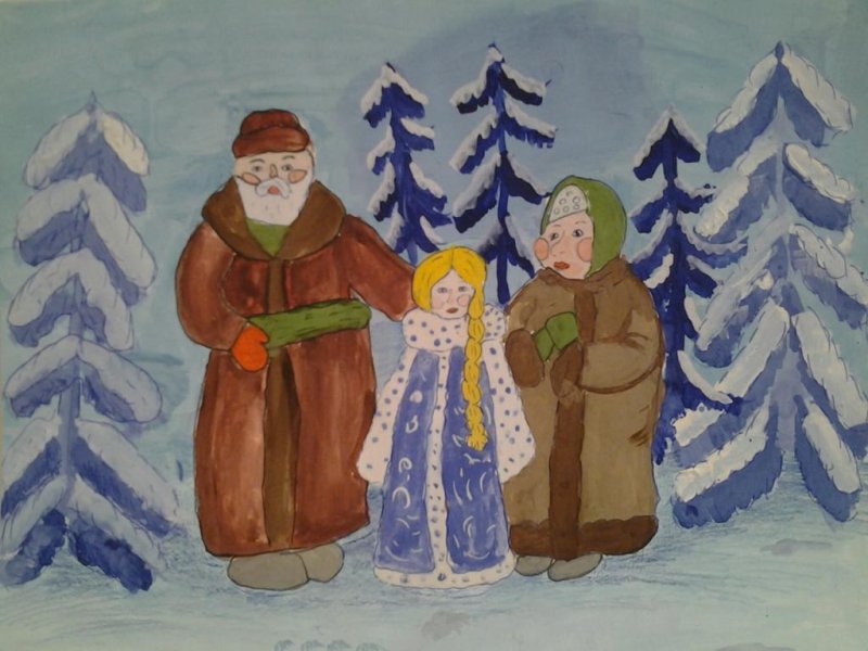 Рисование по сказке Снегурочка