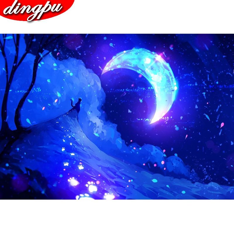 Ночное небо Луна фэнтези