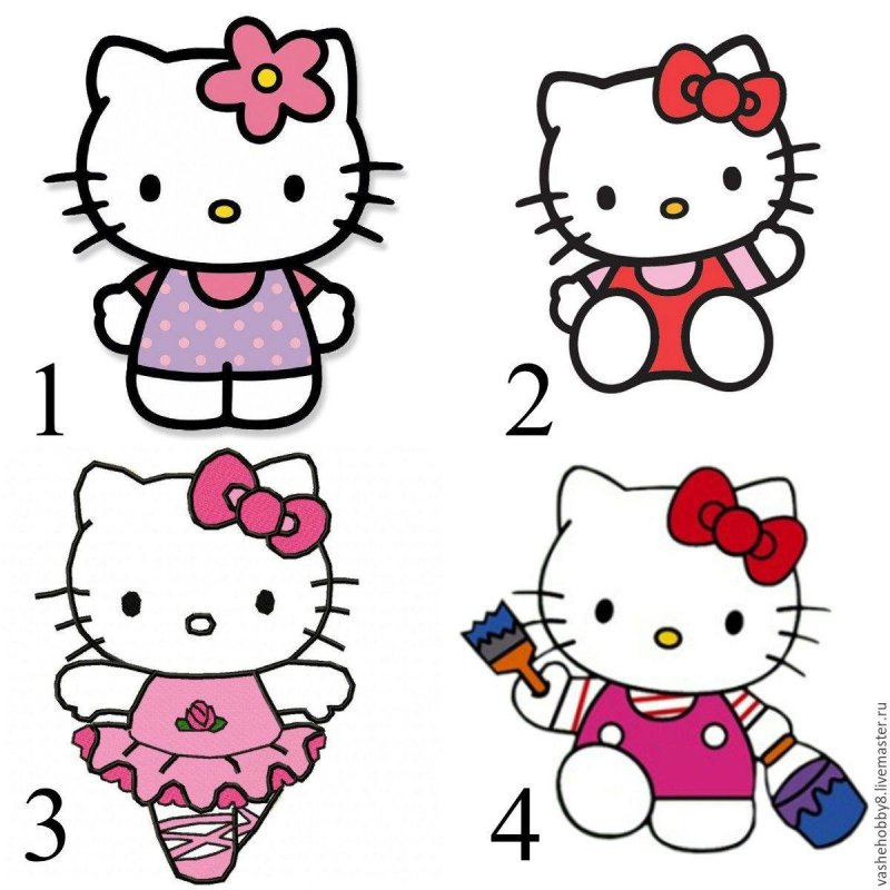Легкий рисунок hello Kitty