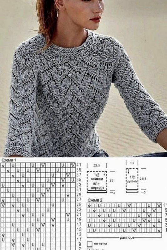 Узор для свитера женского