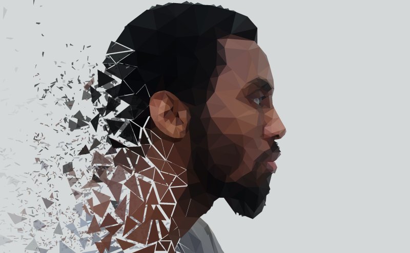 Low Poly полигональный портрет