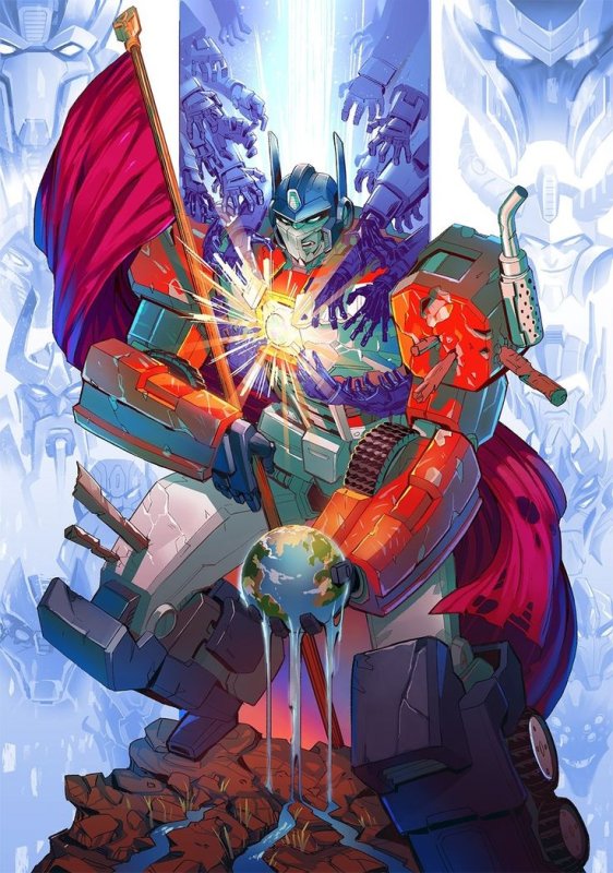 Мегатрон и Оптимус IDW