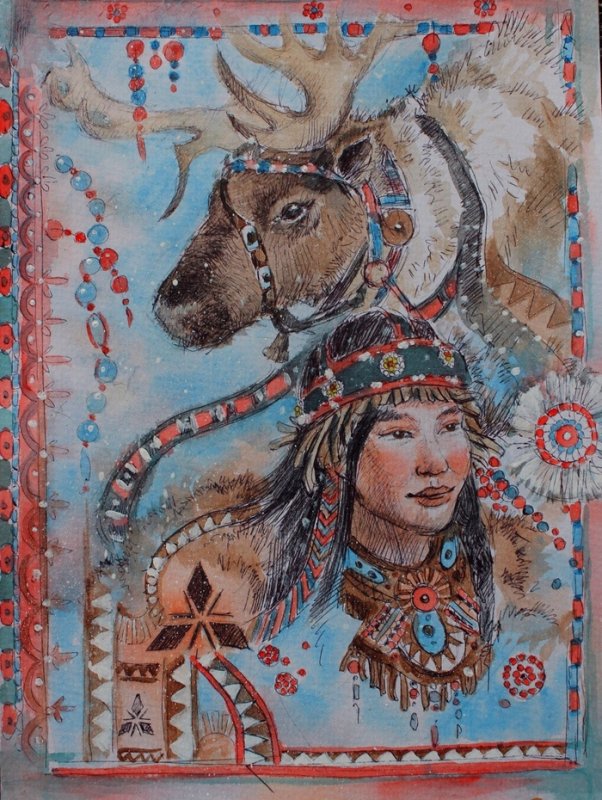 Якуты Ханты манси иллюстрация