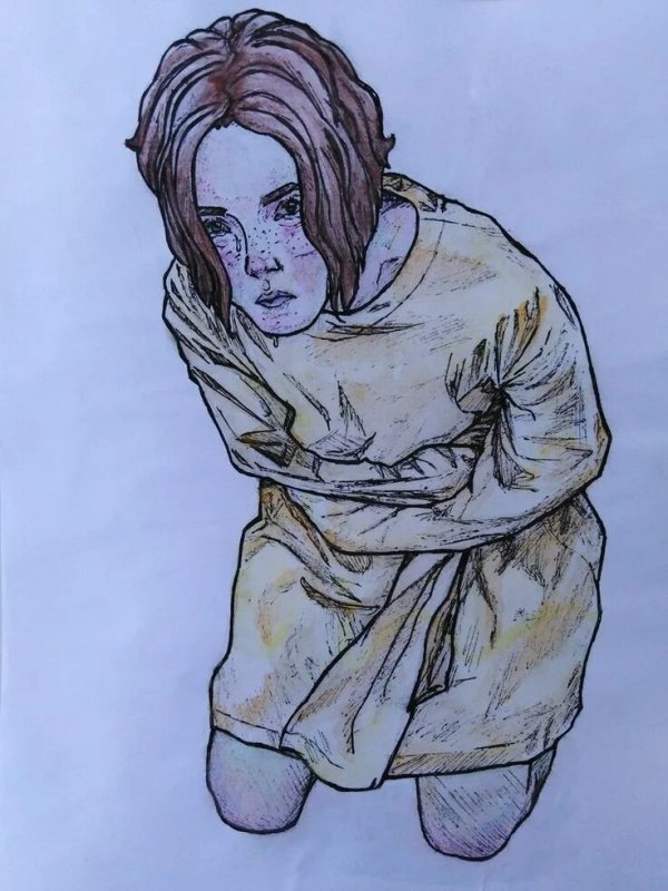 Человек в смирительной рубашке арт