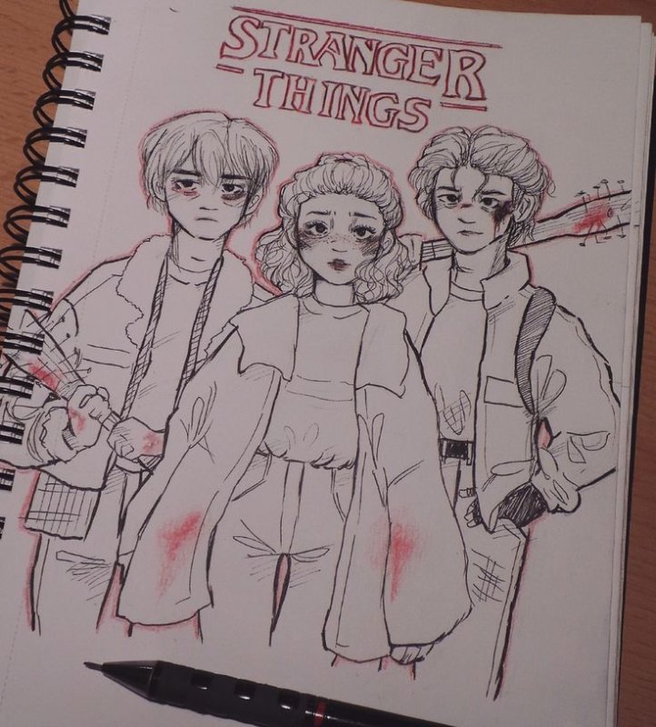ОСД рисунок stranger things