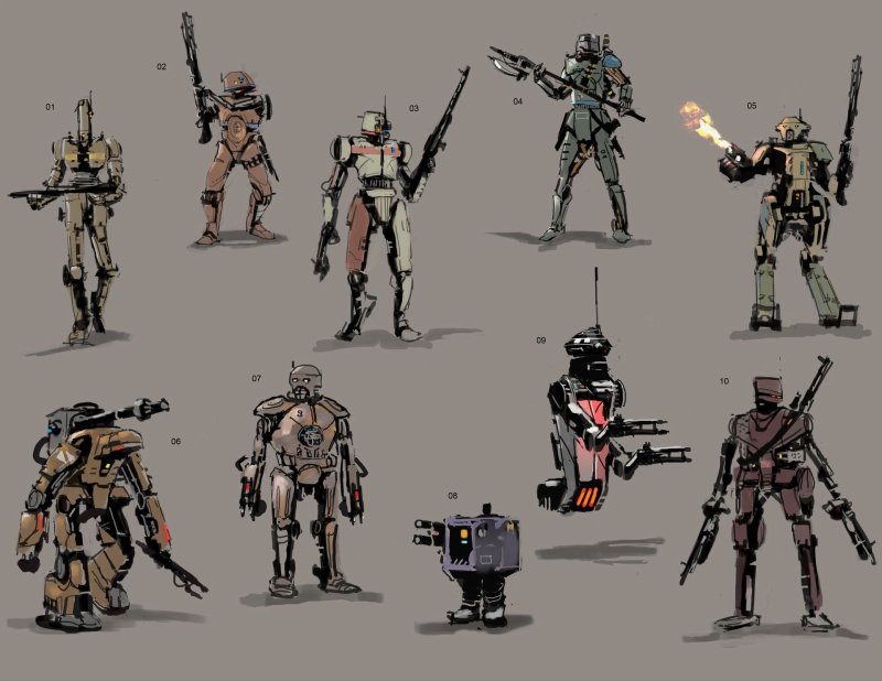 Дроиды Star Wars Art