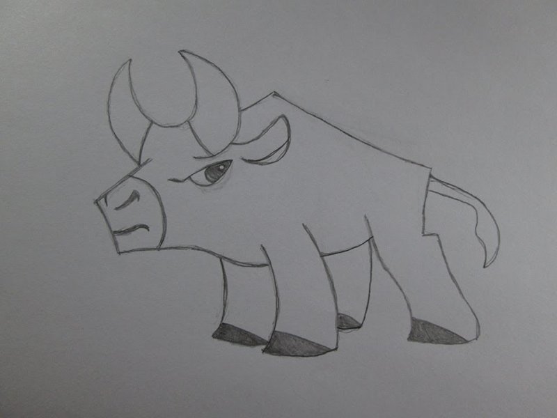 Нарисовать быка