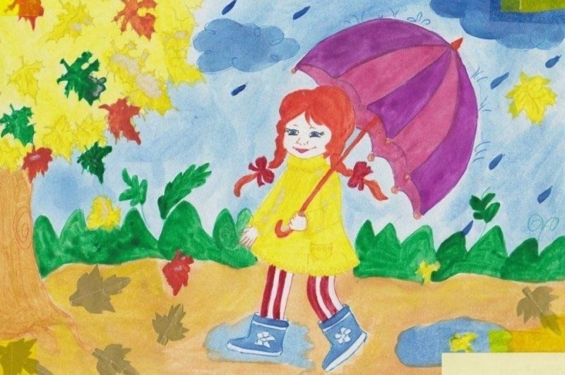 Здравствуй осень детские картинки