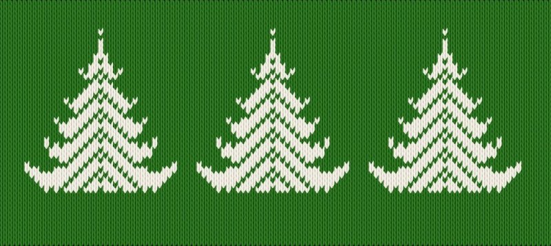 Вязаные елочки орнамент