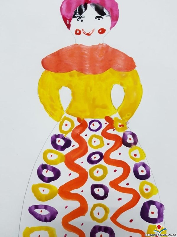 Дымковская барышня Танцующая