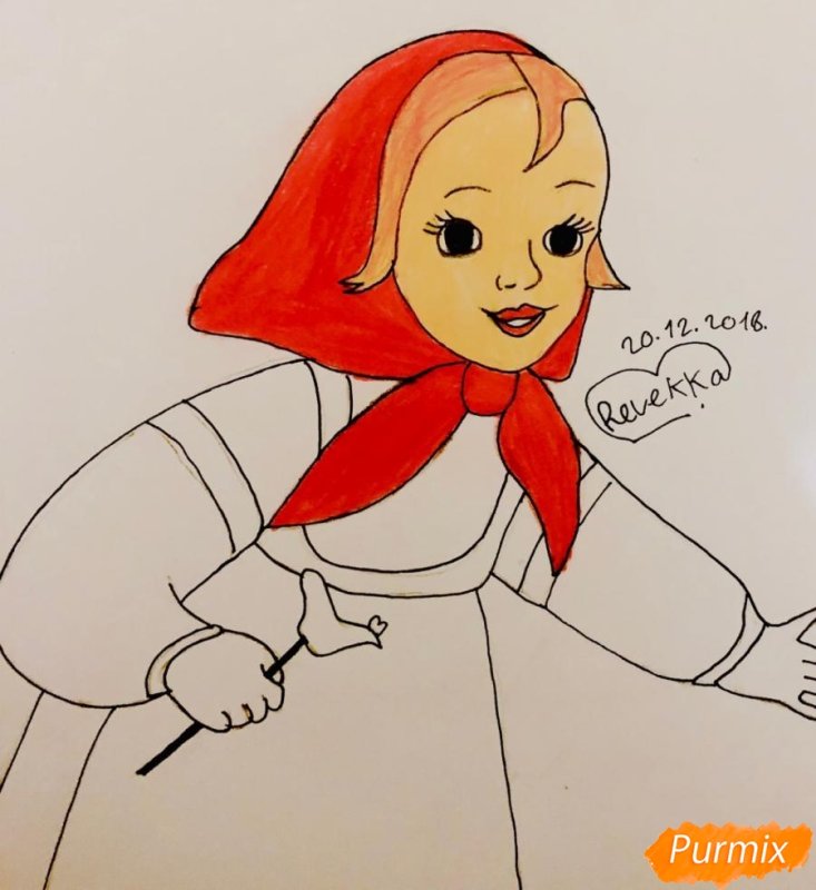 Аленушка рисунок карандашом