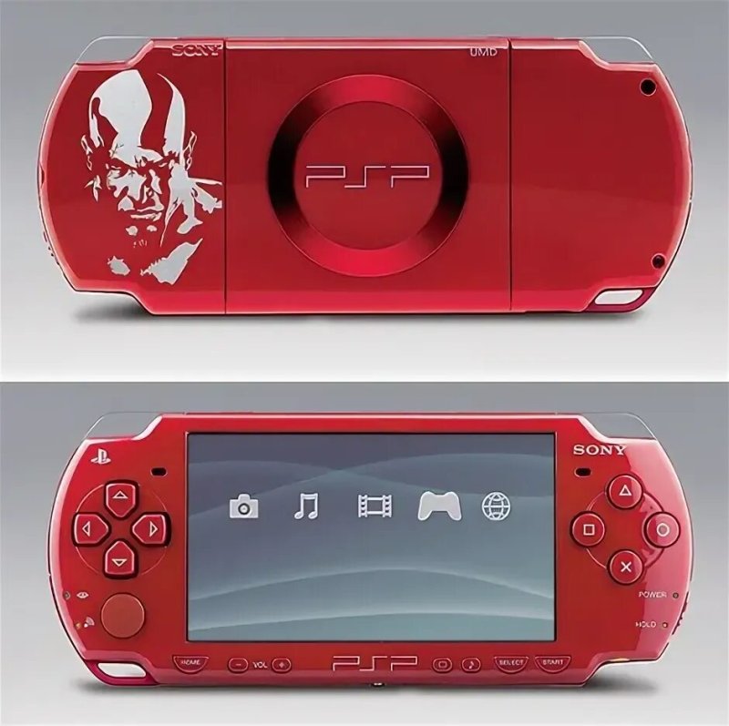 PSP красного цвета