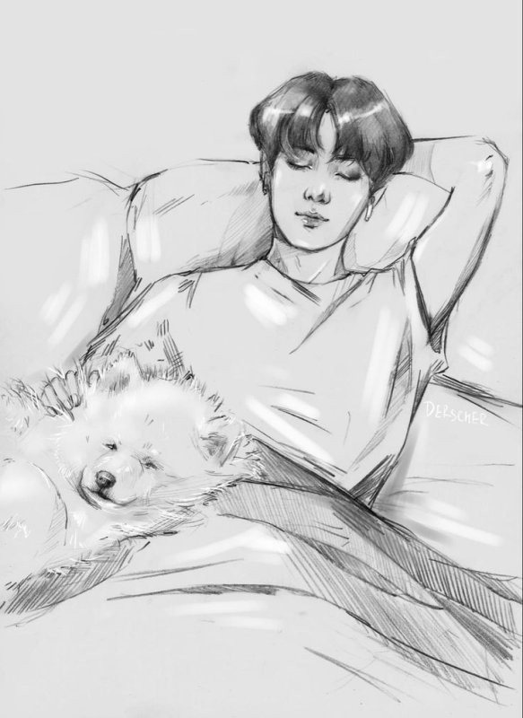 рисунки для срисовки бтс