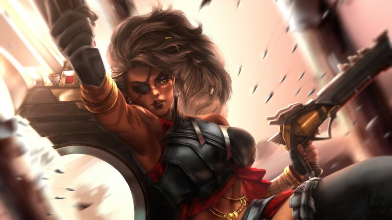 Самира арт League of Legends