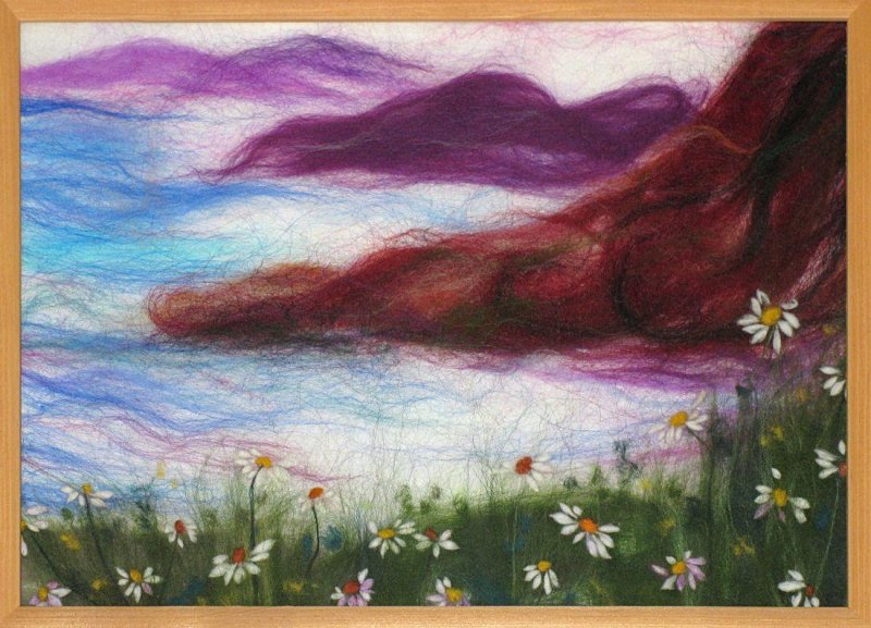 Рисование шерстью
