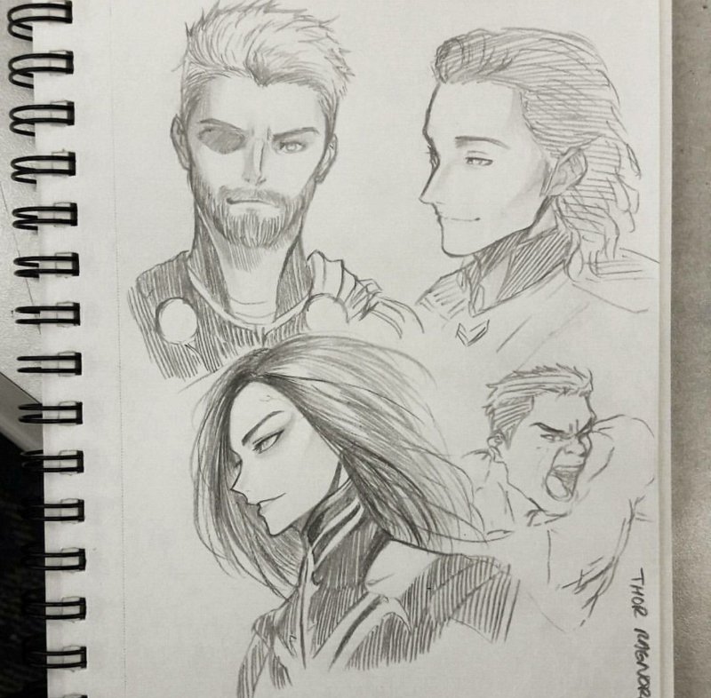 Мстители скетчбук