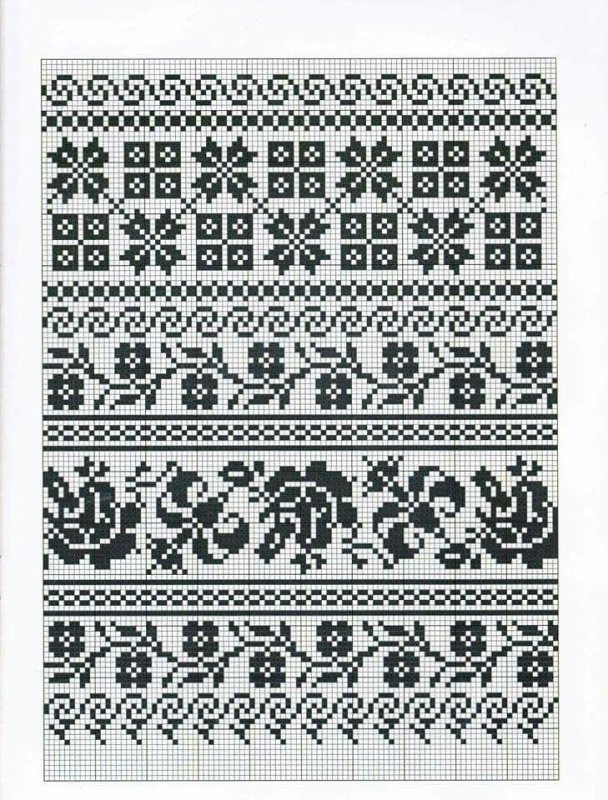 Схемы жаккардов Олеана