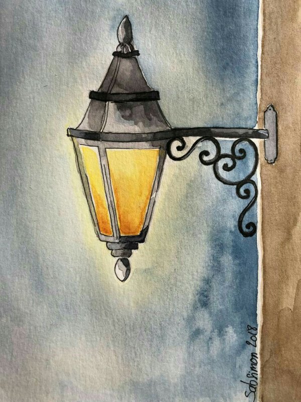 уличные фонари в живописи