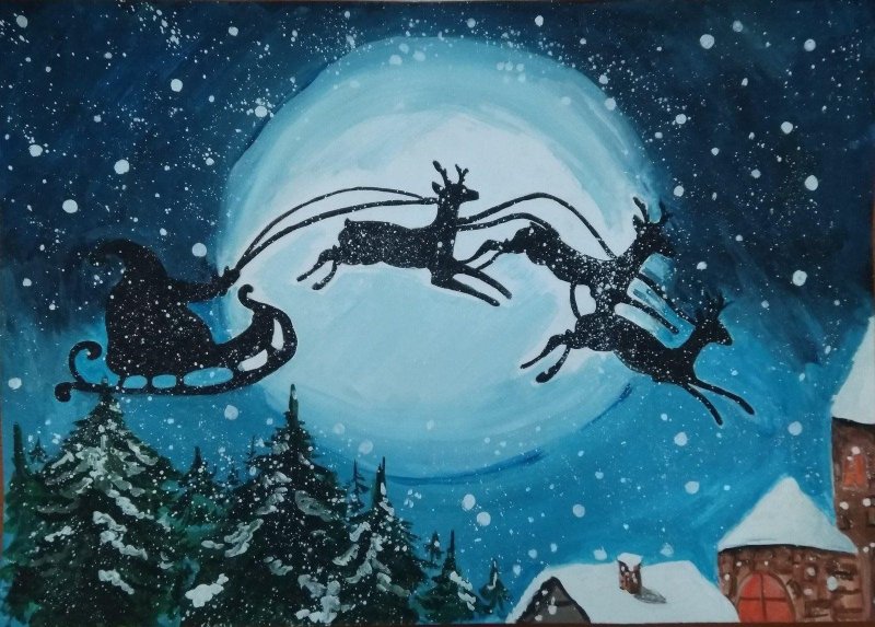 Зимняя фантазия рисунок