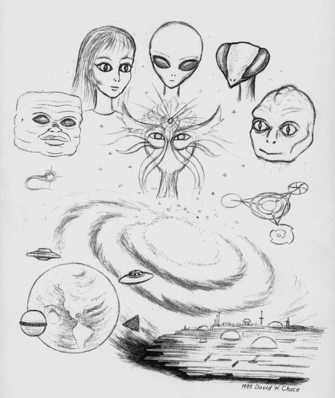 Инопланетянин рисунок