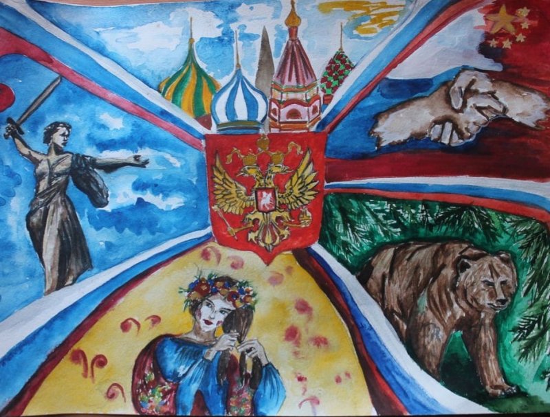 Патриотическая тема для рисования