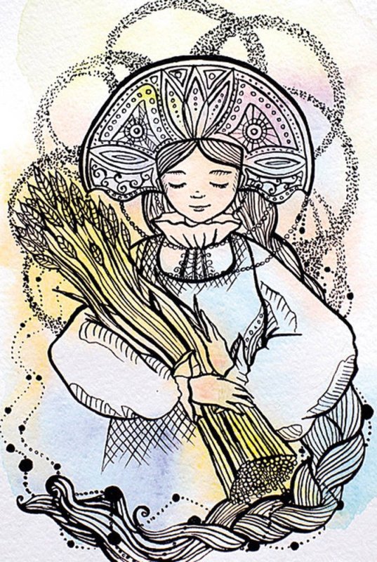 Берегиня рисунок