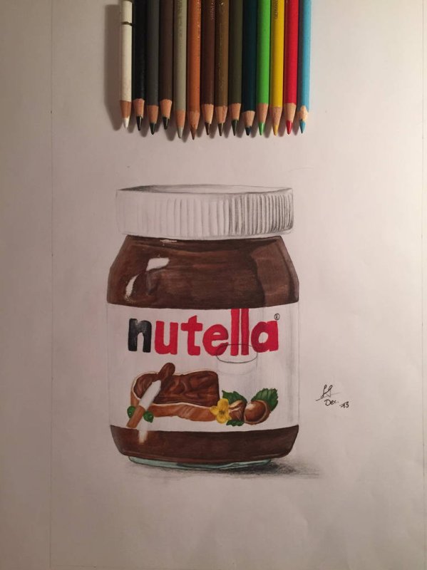 Нутелла нарисовать