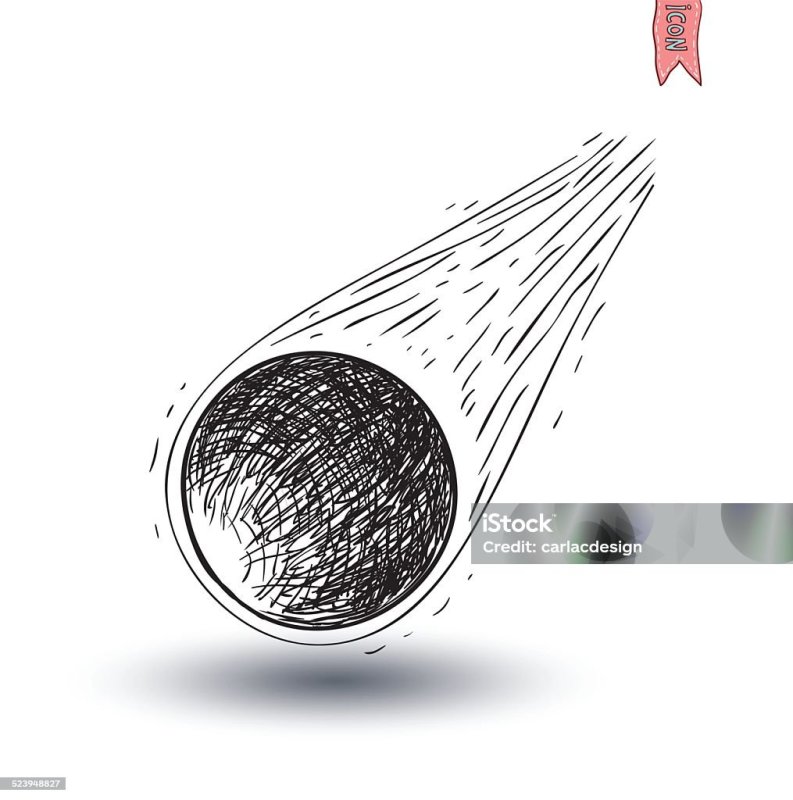 Комета рисунок карандашом