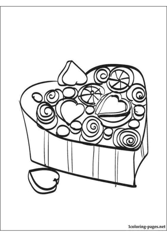 Раскраска конфеты