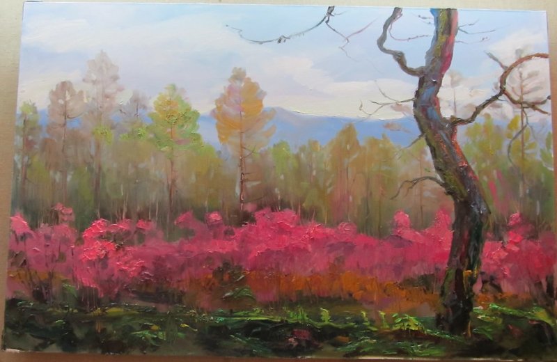 Художник багульник Чита