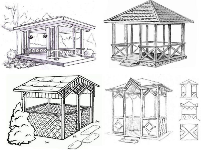 Беседка 3на5 односкатная