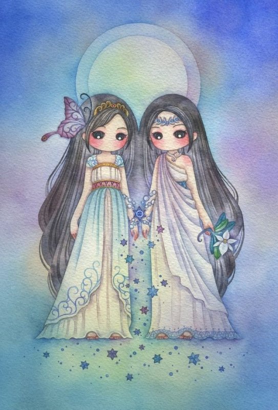 Близнецы рисунок