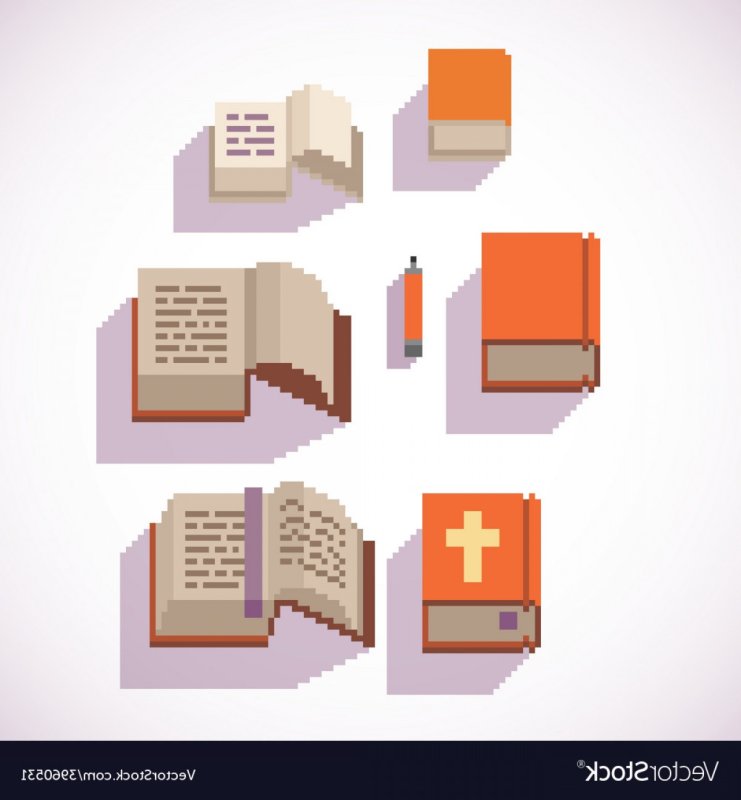 Книга пиксель арт