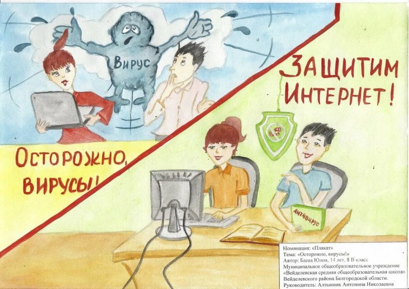 Безопасный интернет рисунок