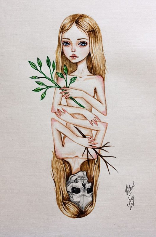 Рисунки для скетчбука девушки