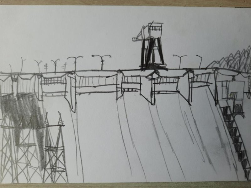 Рисунок ГЭС детский