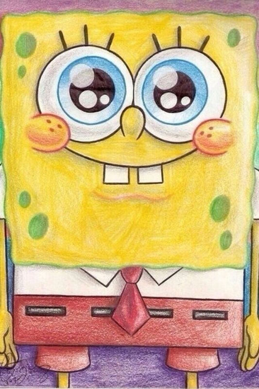 Нарисовать Спанч Боба