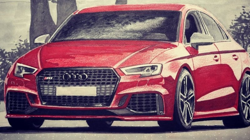 Audi rs4 draw
