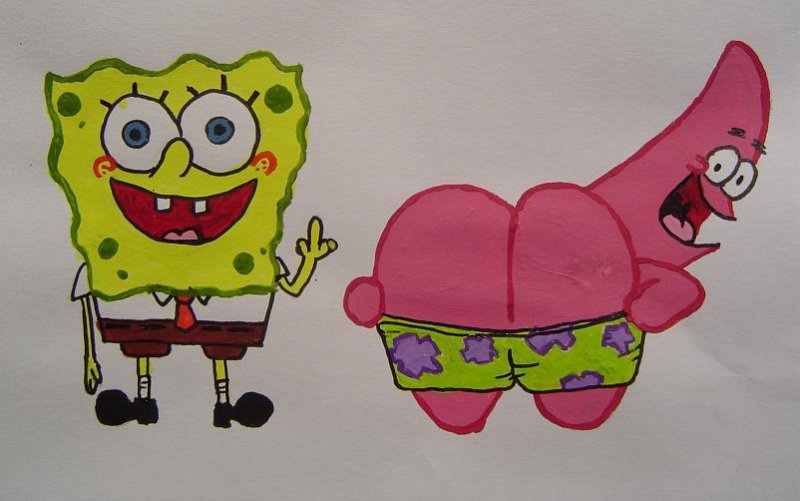 губка боб квадратные штаны и патрик