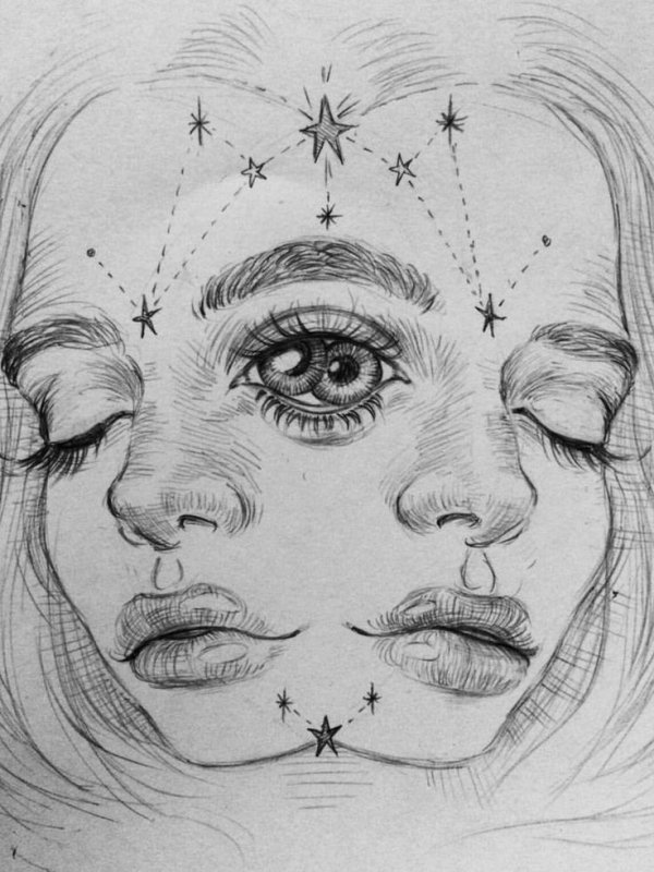 Странные рисунки карандашом