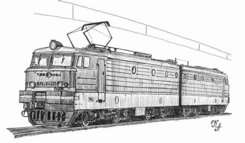 Эп20 электровоз рисунок